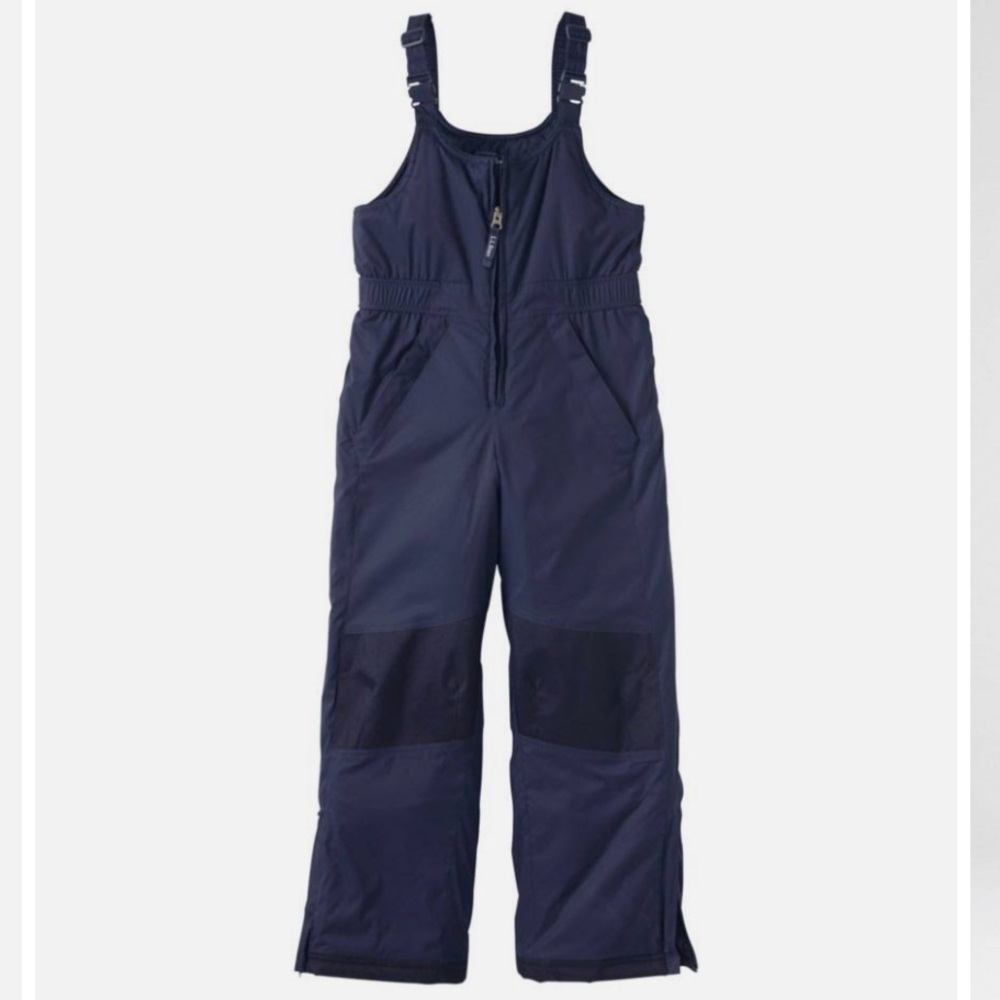 L.L. Bean Navy Blue Kids Snow Bib Overalls